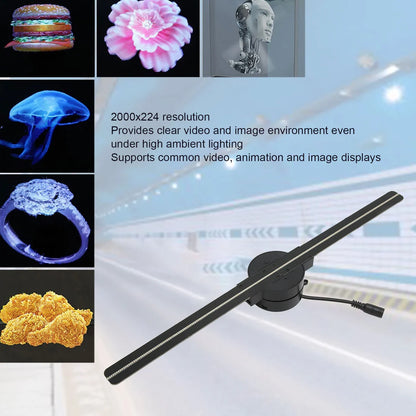 LoonaMoon™ 3D Hologram LED Fan Projector