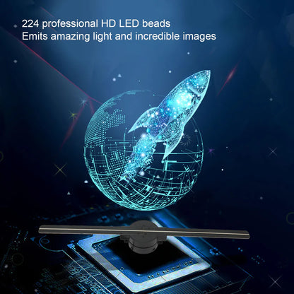 LoonaMoon™ 3D Hologram LED Fan Projector